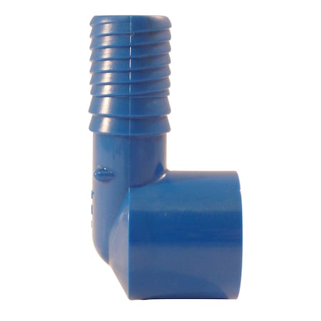 Apollo 3/4 in. Polypropylene Blue Twister Insert 90-Degree x FPT Elbow ABTFE34
